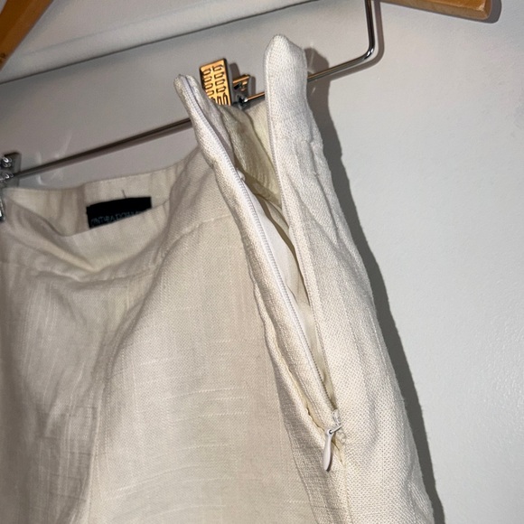 Chic High Waist Cream Women's Shorts - Picture 4 of 6